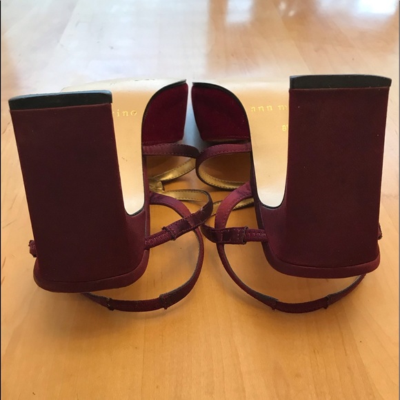 NEW ANN MARINO Sz8.5M Slingback HEELS - Picture 5 of 6